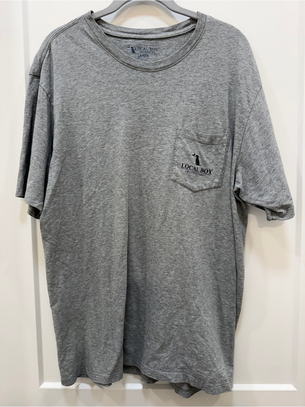 Local Boy Outfitters Classic Pocket Tee in Heather Gray